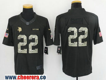 Paul Krause Minnesota Vikings black Salute To Service jersey