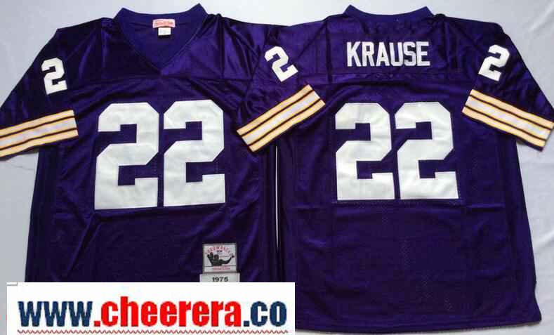 Paul Krause Minnesota Vikings purple Throwback jersey