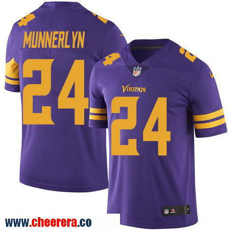 Captain Munnerlyn Minnesota Vikings purple Color Rush jersey