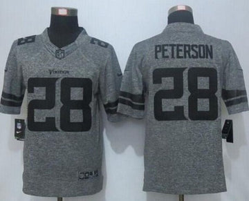 Adrian Peterson Nike Minnesota Vikings gray Limited jersey