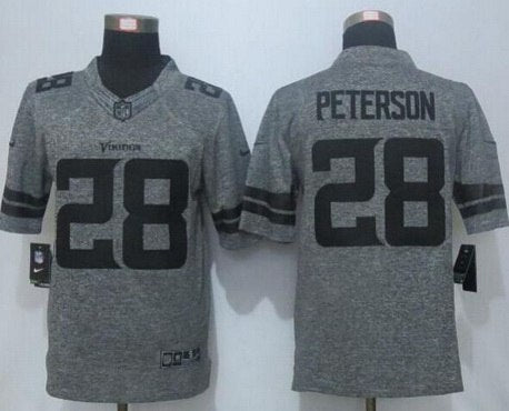 Adrian Peterson Nike Minnesota Vikings gray Limited jersey