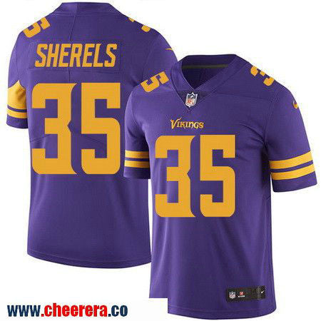 Marcus Sherels Minnesota Vikings purple Color Rush jersey