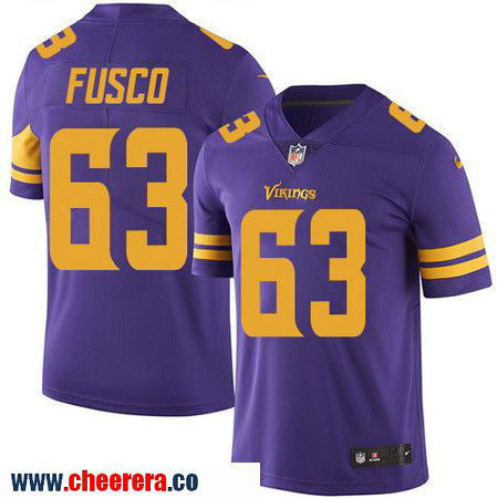Brandon Fusco Minnesota Vikings purple Color Rush jersey