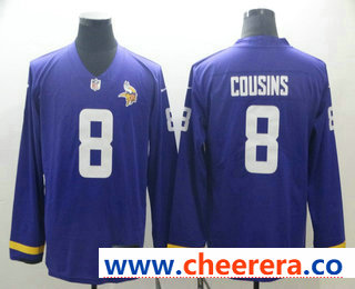 Kirk Cousins Nike Minnesota Vikings purple Limited jersey