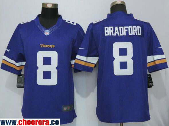 Sam Bradford Minnesota Vikings purple Limited jersey