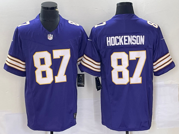 TJ Hockenson Minnesota Vikings purple FUSE jersey