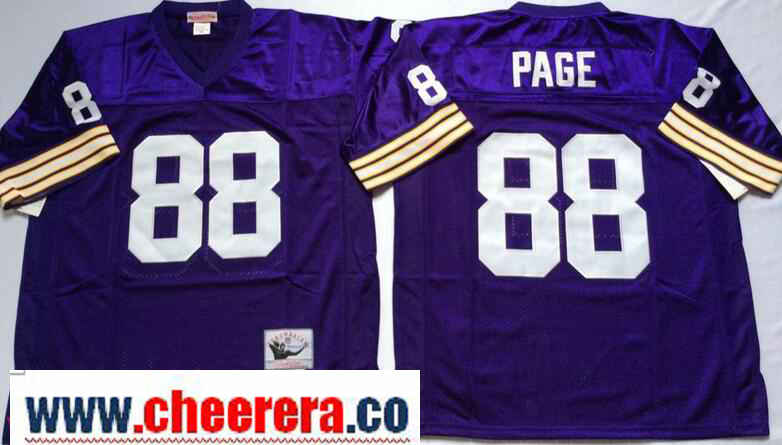 Alan Page Minnesota Vikings purple Throwback jersey
