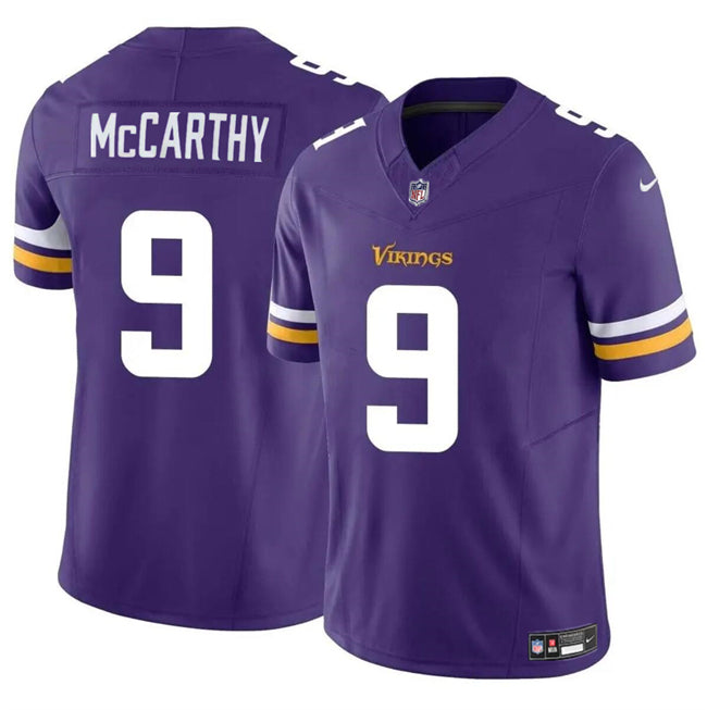 J.J. McCarthy Minnesota Vikings purple Vapor jersey