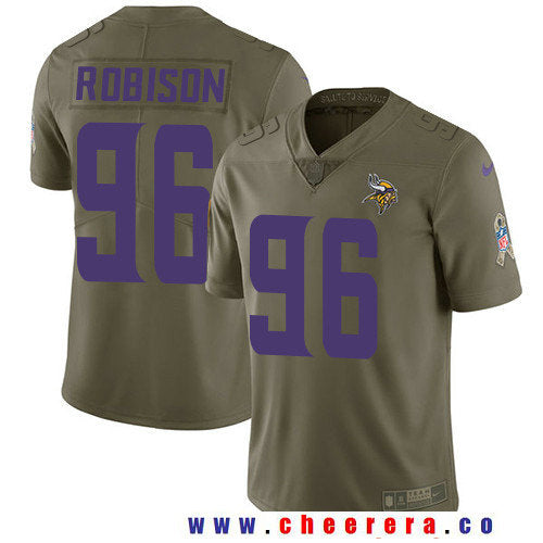 Brian Robison Minnesota Vikings olive Salute To Service jersey