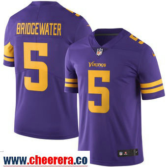 Teddy Bridgewater Nike Minnesota Vikings purple Color Rush jersey