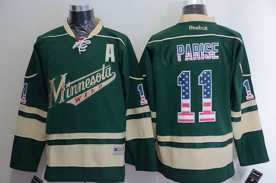Zach Parise Reebok Minnesota Wild green Alternate jersey