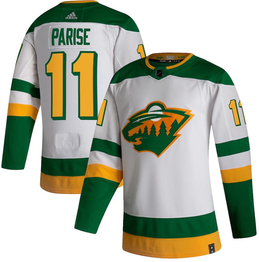 Zach Parise Minnesota Wild white Reverse Retro jersey
