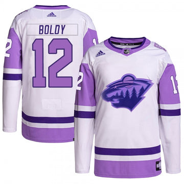 Matthew Boldy Minnesota Wild white jersey