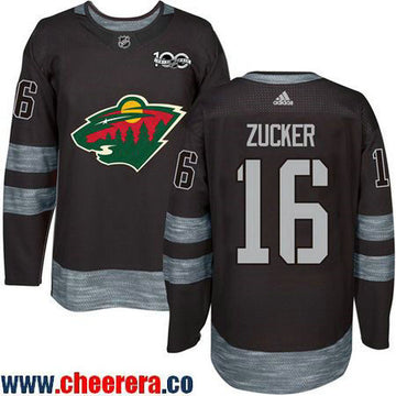 Jason Zucker Minnesota Wild black jersey