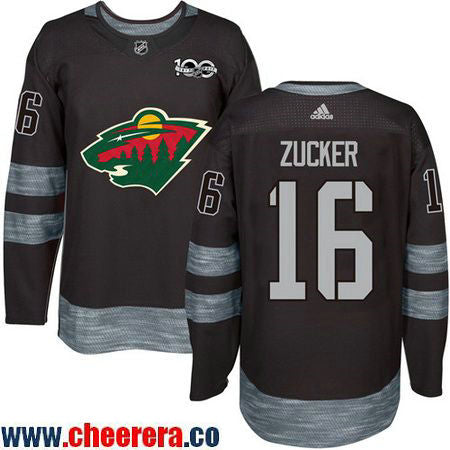 Jason Zucker Minnesota Wild black jersey