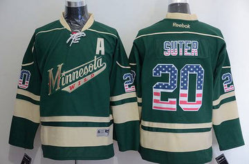 Ryan Suter Reebok Minnesota Wild green Alternate jersey