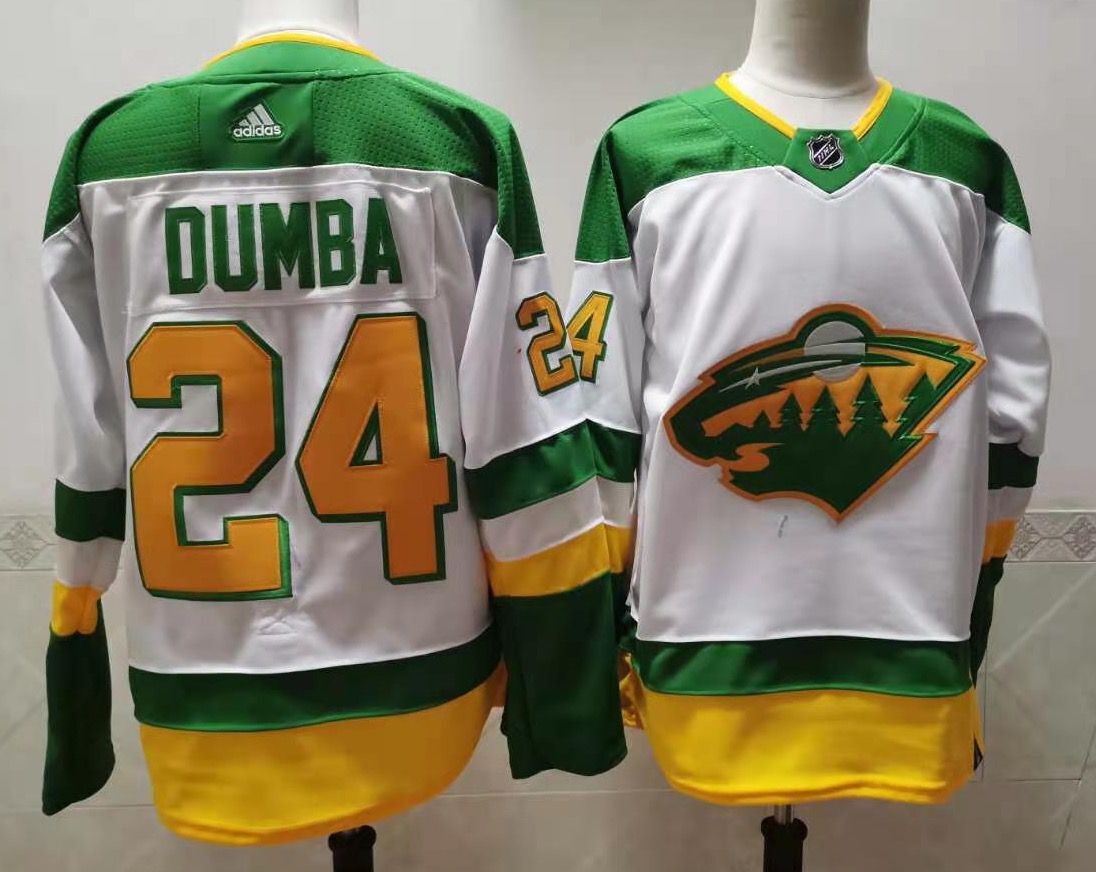 Matt Dumba Minnesota Wild white Retro jersey