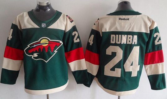 Matt Dumba Reebok Minnesota Wild green Stadium Series jersey