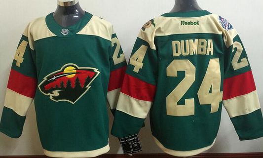 Matt Dumba Reebok Minnesota Wild green Stadium Series jersey