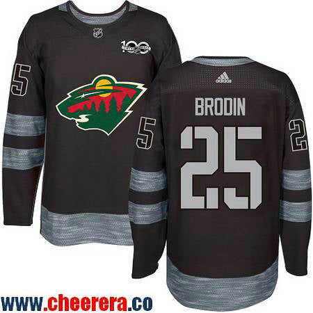 Jonas Brodin Minnesota Wild black jersey