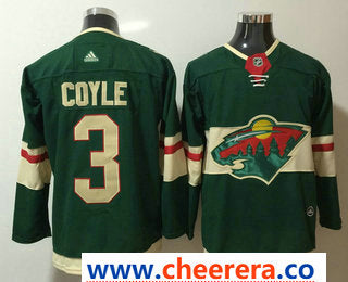 Charlie Coyle Minnesota Wild green jersey