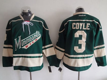 Charlie Coyle Reebok Minnesota Wild green Home jersey