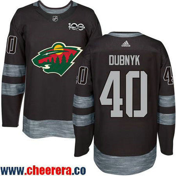 Devan Dubnyk Minnesota Wild black jersey
