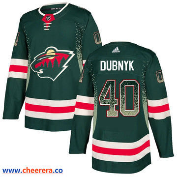 Devan Dubnyk Minnesota Wild green Fashion jersey