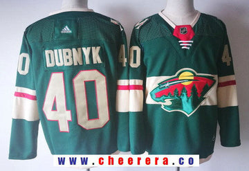 Devan Dubnyk Minnesota Wild green Home jersey