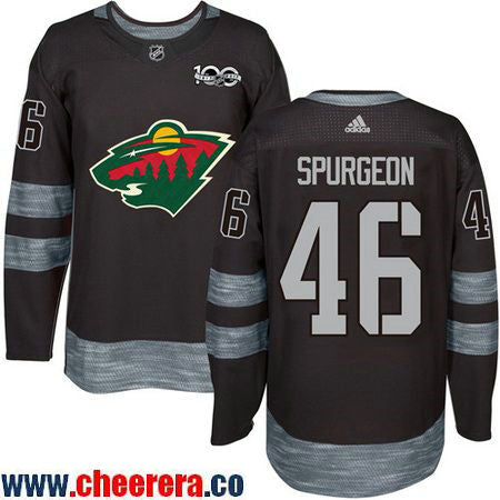 Jared Spurgeon Minnesota Wild black jersey