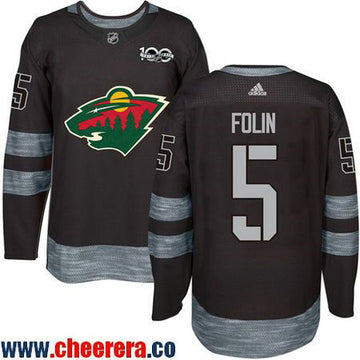 Christian Folin Minnesota Wild black jersey