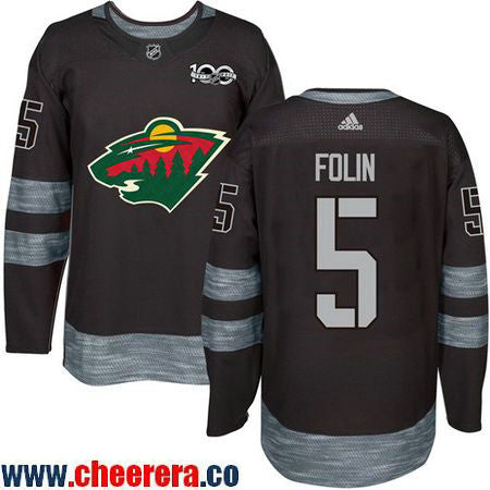 Christian Folin Minnesota Wild black jersey