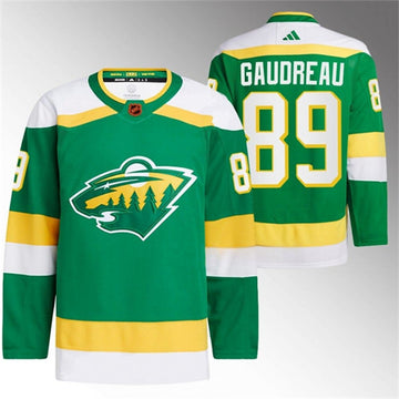 Frederick Gaudreau Minnesota Wild green Reverse Retro jersey