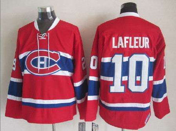 Guy Lafleur Montreal Canadiens red Throwback jersey