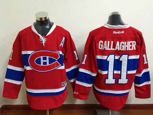 Brendan Gallagher Reebok Montreal Canadiens red Home jersey