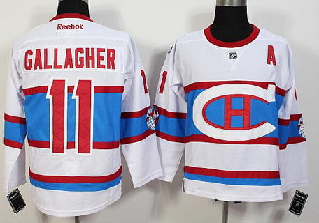 Brendan Gallagher Reebok Montreal Canadiens white Winter Classic jersey