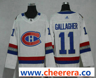 Brendan Gallagher Montreal Canadiens white Authentic jersey