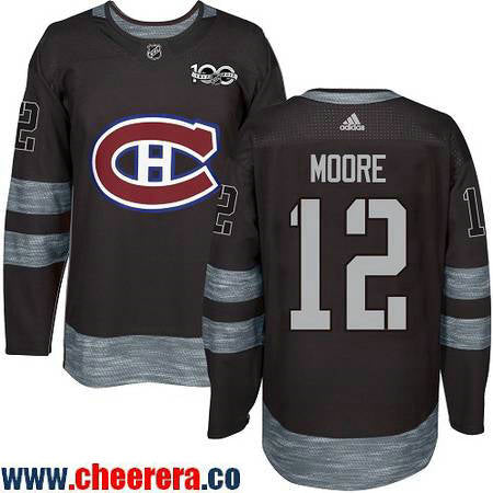 Dickie Moore Montreal Canadiens black jersey