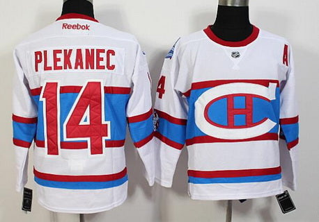 Tomas Plekanec Reebok Montreal Canadiens white Winter Classic jersey