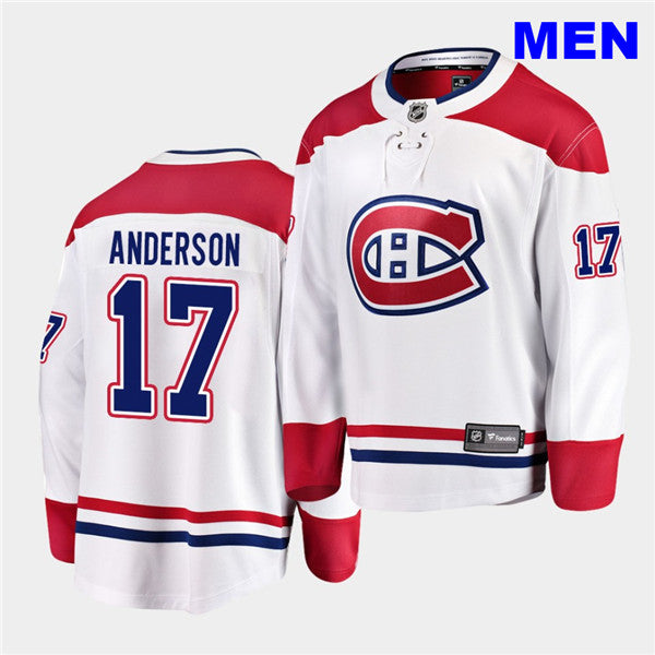 Josh Anderson Montreal Canadiens white Away jersey