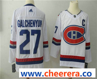 Alex Galchenyuk Montreal Canadiens white Authentic jersey