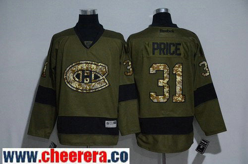 Carey Price Montreal Canadiens green Salute To Service jersey