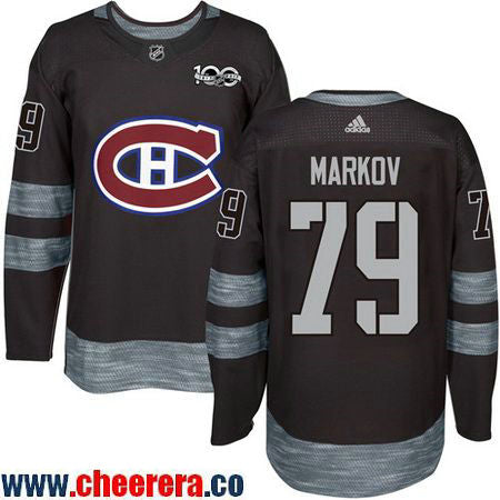 Andrei Markov Montreal Canadiens black jersey