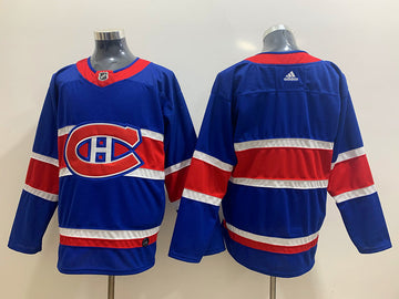 Custom Montreal Canadiens blue Alternate jersey