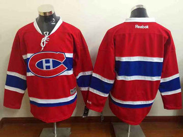 Blank Reebok Montreal Canadiens red Home jersey