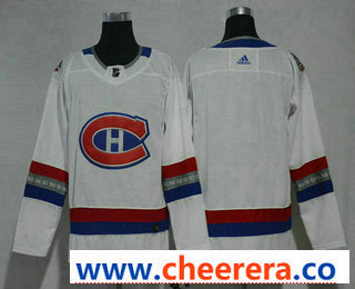Custom Montreal Canadiens white Authentic jersey