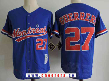 Vladimir Guerrero Washington Nationals navy Throwback jersey