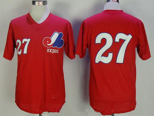 Vladimir Guerrero Washington Nationals red Throwback jersey