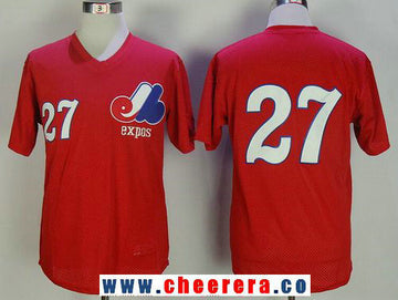 Vladimir Guerrero Washington Nationals red Throwback jersey