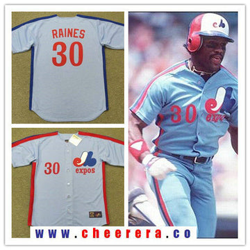 Tim Raines Washington Nationals blue Throwback jersey